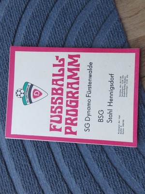 Programm   Dyn. Fürstenwalde  -  Stahl Hennigsdorf             89/90