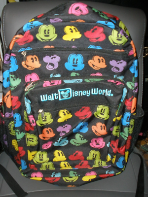 Walt Disney World Rainbow Mickey Mouse Backpack Neon Faces 4611687354716372112.jpeg main image 2