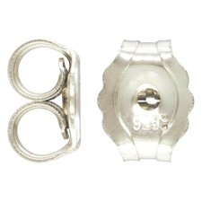 .925 Sterling Silver Earring Backs Small Butterfly Clutch Replacements USA 10pcs