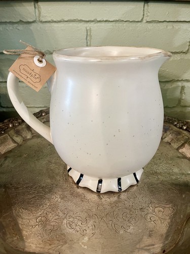 Mudpie - Ghost Pitcher  Halloween Décor BOO  Also Fall  Flower Vase W Tag - Picture 6 of 11