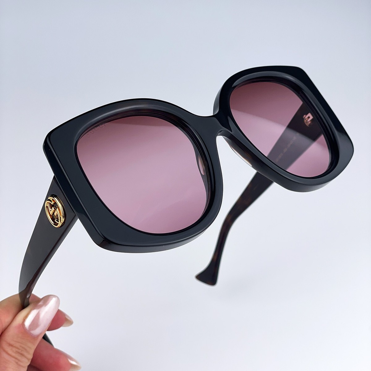 Gucci Women Sunglasses Dark Havana Gradient Red Butterfly  display picture 3