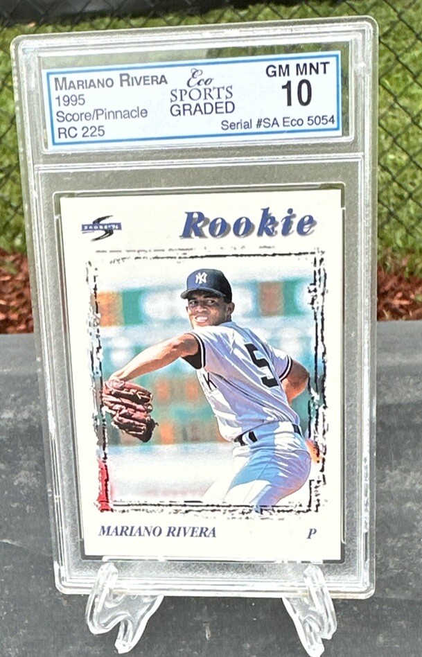1996 Score #225 Mariano Rivera Rookie Card- Yankees Eco sports GEM