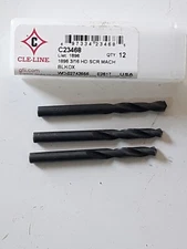 cleveland c23468 lot of 3 ea 3/16 , 135 Deg s p screw machine length drill bit