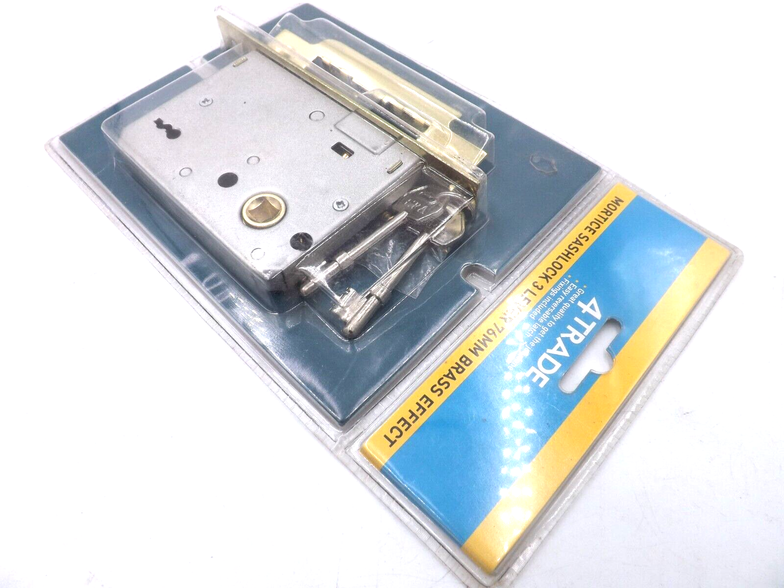 3 Lever 76mm Mortice Sashlock Brass Effect (ERA) - VAT INC