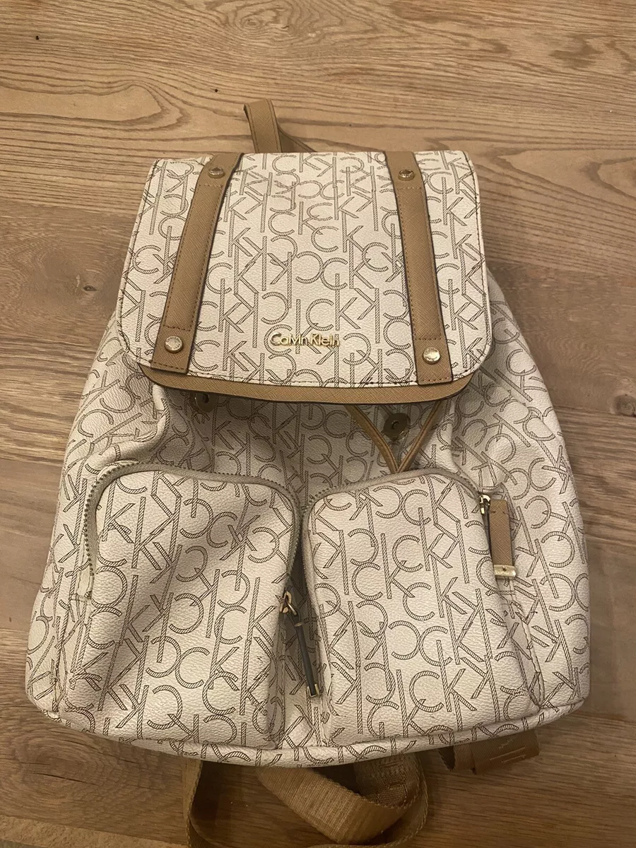 Calvin klein nylon signature backpack sale