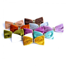 Men's Velvet Crystal Pre-tied Bow Tie Wedding Business Shirt Tuxedo Bowtie