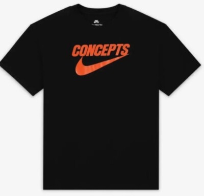 Nike SB x Concepts Tee Men s Size M Black Orange Lobster T-SHIRT DR0642-010