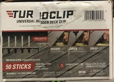 89180  Universal Hidden Deck Clips & Stainless Steel Fasteners, (1 Box of 800)