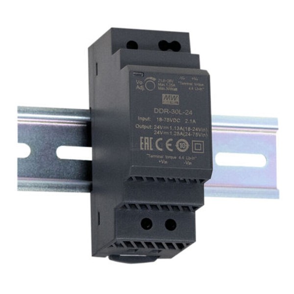 Meanwell DDR-30G-5, Hutschienen-Dc Dc-Wandler, 9-36V:5V 6A 30W-image