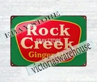 Rock Creek Ginger Ale man cave beer metal tin sign nostalgic indoor wall decor