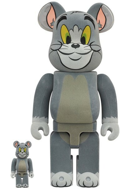 MEDICOM TOY - BE@RBRICK TOM&JERRY トム&ジェリー Flocky ver. Tom & Jerry Tom Flocky Bearbrick 400% & 100% 2 Pack Medicom | eBay