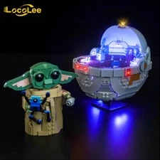 LocoLee LED Light Kit for LEGO Star Wars 75403 Grogu with Hover Pram Lighting
