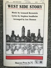 West SIde Story Sheet Music Songbook Voice and Piano 28 pp