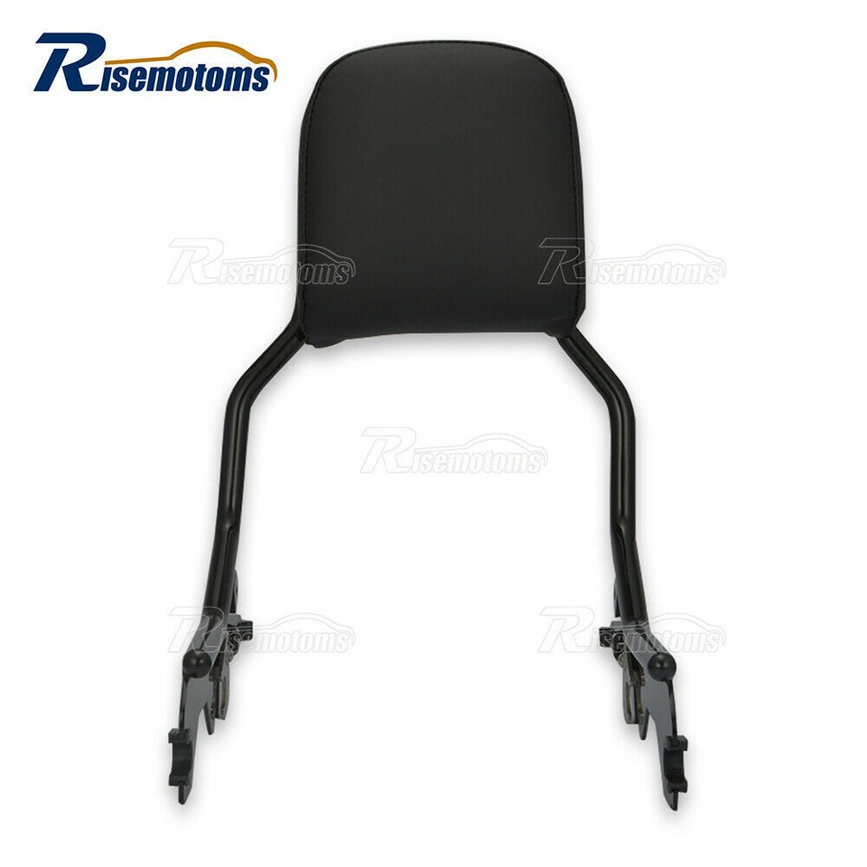 Passenger Sissy Bar Backrest Pad For Harley Softail Deluxe Heritage