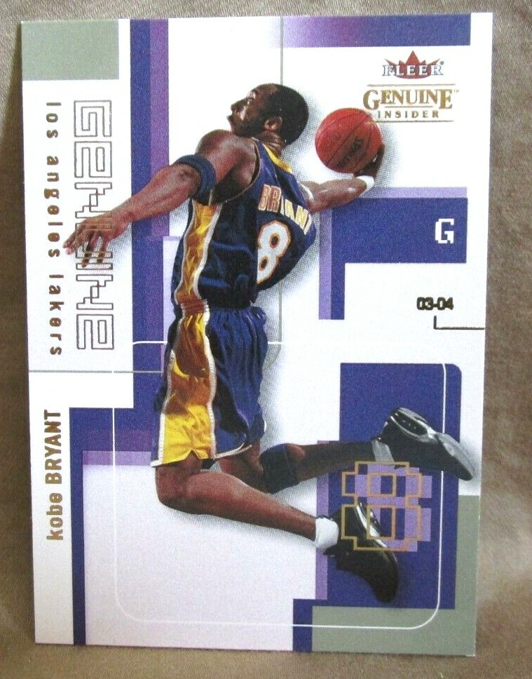 KOBE BRYANT 2003-04 FLEER GENUINE DUNKING POSE CARD#22!LAKERS G