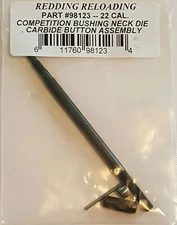 98123 REDDING 22 CAL COMPETITION CARBIDE SIZE BUTTON KIT - BRAND NEW - FREE SHIP