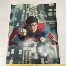 Cristopher Reeve 1978 Superman Vertical Movie Poster original   22” x 17.5”