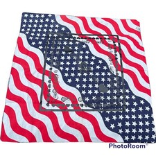 21  Bikers Are The Best Wavy American Flag Bandana Handkerchief Scarf USA