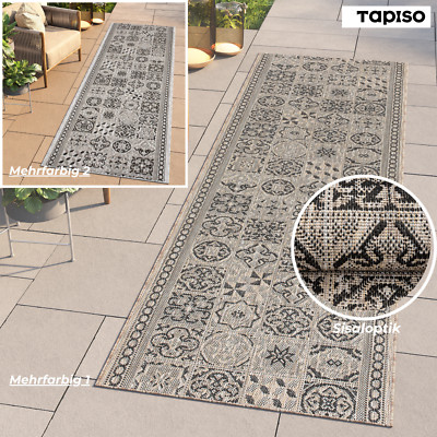 Teppich Läufer Outdoor Indoor Modern Flachgewebe Figuren Kreise Küche Flur