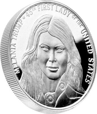 First Lady Melania Commemorative Proof Like 1oz .999 Silver Round t15s