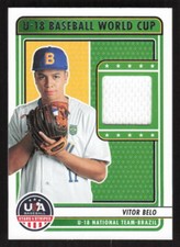 2023 Panini USA Stars & Stripes Vitor Belo U-18 Brazil MEM #U18-VDSB Card