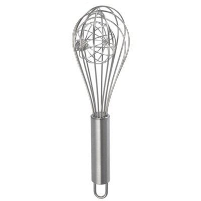 ORION Schneebesen Rührbesen Handschneebesen mit Schwingkugel 20 cm