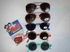 OCCHIALI DA SOLE PER BAMBINI nuovi, 5 PZ, vari modelli, protezione UV400-100% UV, fascia per occhiali