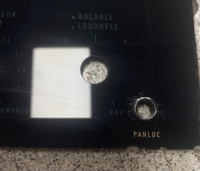 McIntosh C33 glass faceplate for stereo preamplifier minor flaws
