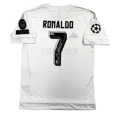 Autographed/Signed Cristiano Ronaldo Real Madrid White Soccer