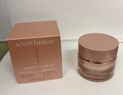 NIB Exuviance AGE REVERSE + Rebuild-5 Firming & Moisturizing Face Cream 1.7 Oz