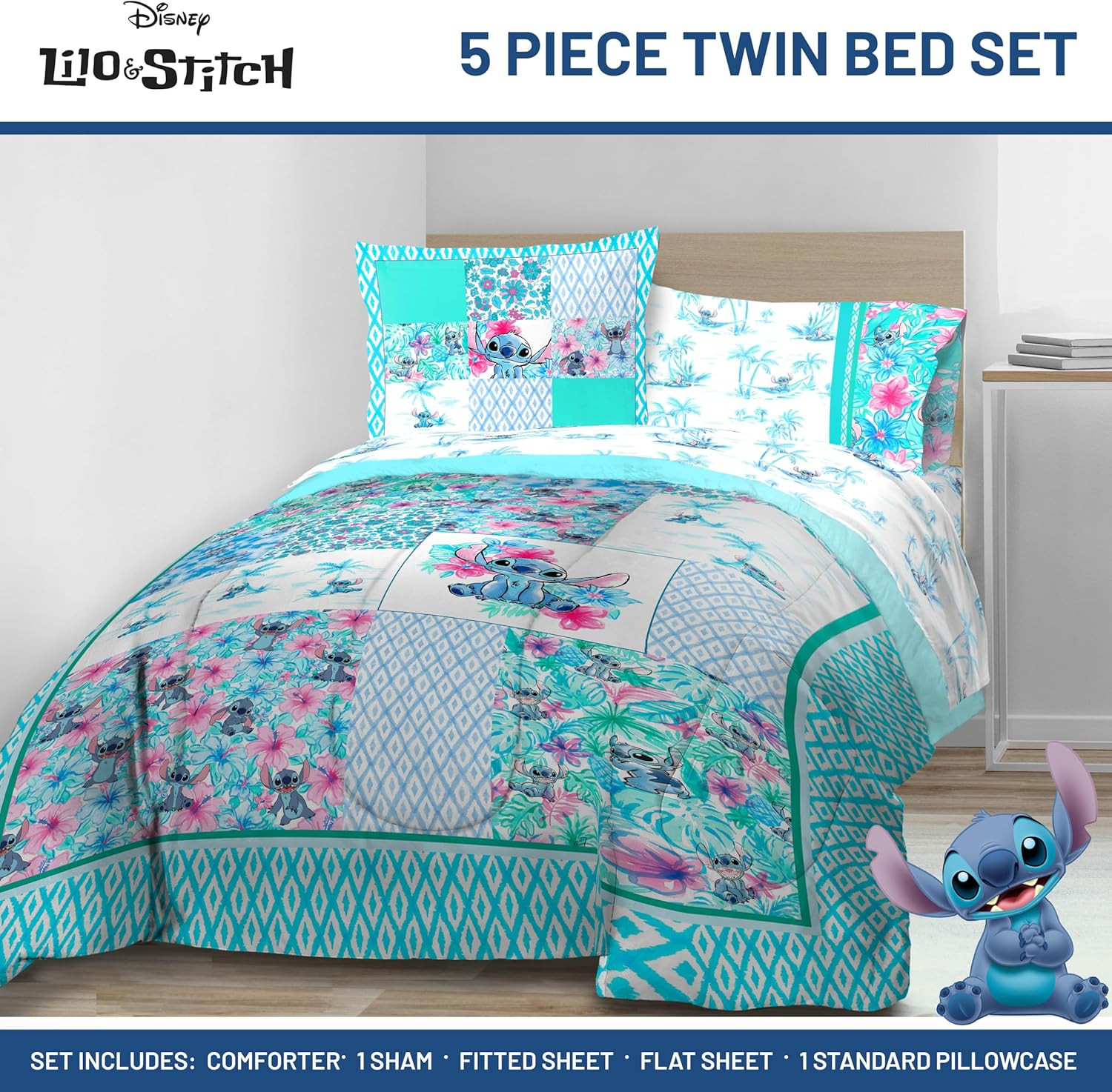 Jay Franco Kids Comforter Set Includes Sheets and Pillow Covers - Soft and Cozy 