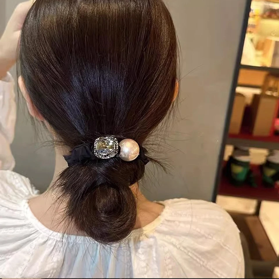 Paquetes de 3 corbatas para el cabello de seda - Súper suaves y finos, suaves... Foto 4 de 4