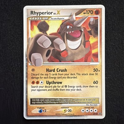 PL Rhyperior LV.X DP29 Diamond and Pearl Holo