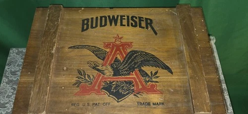 This Is A Vintage Anheuser-Busch Budweiser Wooden Beer Crate Or Box. Empty Box