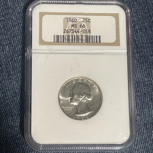1960 Washington Quarter Blast White! MS66 NGC
