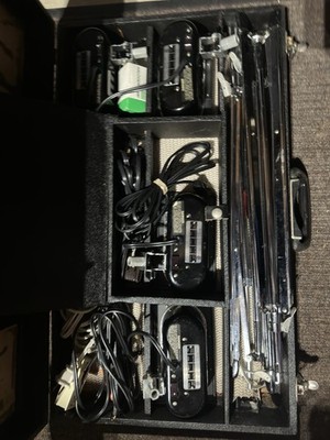 Acme Mov-E-Lite Vintage 4-Light Movie Film Stage Lighting Kit with Case