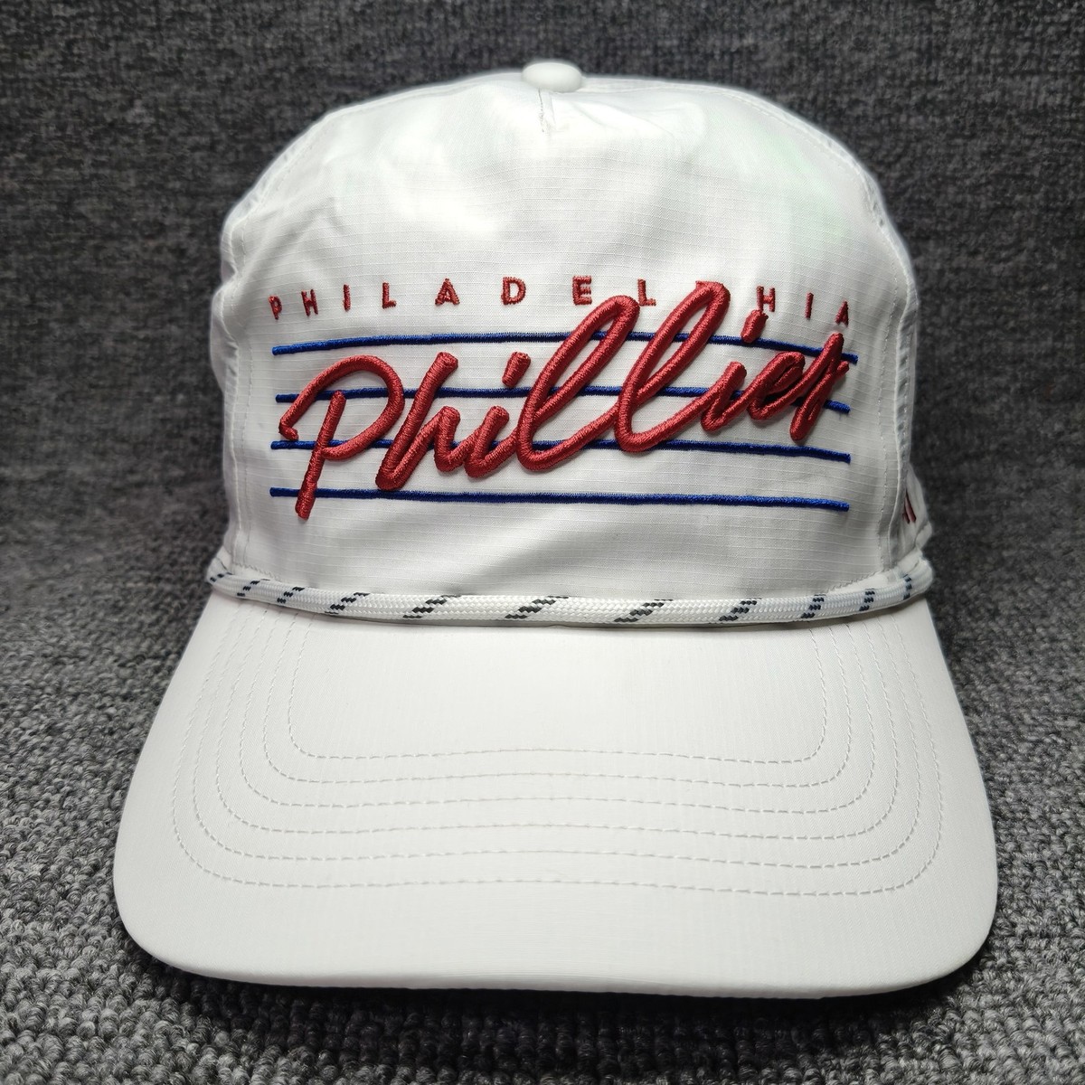 '47 Brand Philadelphia Phillies MLB White Rope Snapback Cap Script Logo Hat