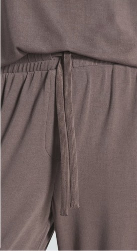 REISS FELICITYTHERMAL JERSEY DRAWSTRING JOGGERS IN DARK MINK - Picture 5 of 5