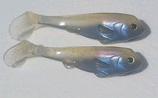 (2) Skinny Bear Swimming Big Cull Swimbait 5.5" Ghost Rainbow Trout