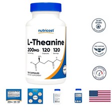 Double Strength L-Theanine 200mg - 120 Capsules for Optimal Relaxation  Focus