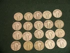 Partial Roll Standing Liberty Quarters  - 20 quarters - 90% Silver  (Lot43)