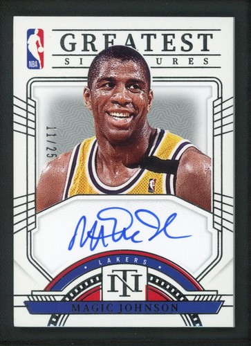 2023-24 MAGIC JOHNSON 11/25 AUTO PANINI NATIONAL TREASURES AUTOGRAPHS (read)
