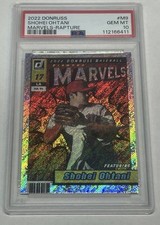 Shohei Ohtani 2022 Panini Donruss Marvels Rapture PSA10 Angels Baseball Card