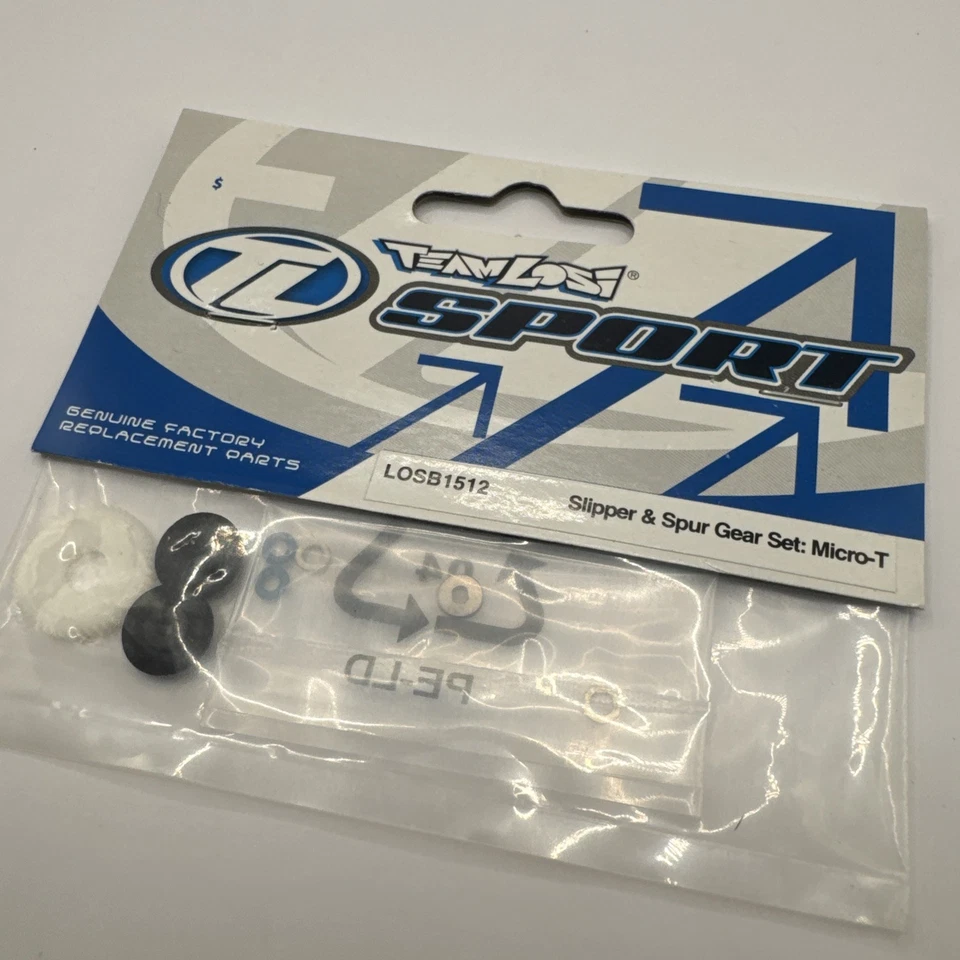 Team Losi LOSB1512 Slipper and Spur Gear Set for Micro-T RARE NOS - Image 2 of 4