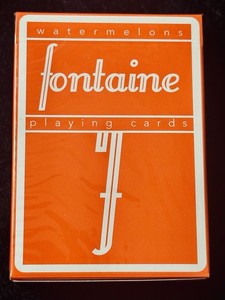 Red Fontaine Playing Cards | eBay