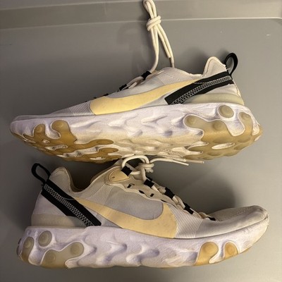 Nike React Element 55 Soft Yellow 2019 BQ6166-101 Size 7 Men s (8.5 Women)