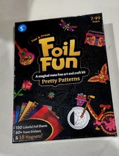 Foil Fun - Pretty Patterns, 18 DIY Magnets Mess-Free Art, Colorful Creative P...