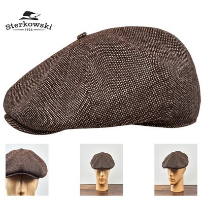 Schiebermütze PEAKY  Wolle Vintage Englischer Stil Baker Boy Handmade Sterkowski