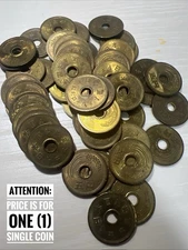 Single JAPANESE 5 Yen Brass Coin (¥5) | Circulated | Mixed Dates