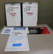 1994 Gmc Jimmy Light Duty Owners Manual Binder W Warranty Book Plus Inserts 1994 Gmc Jimmy Light Duty Owners Manual Binder W Warranty Book Plus Inserts